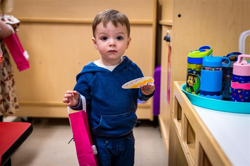 Students work in an Early Childhood Education class